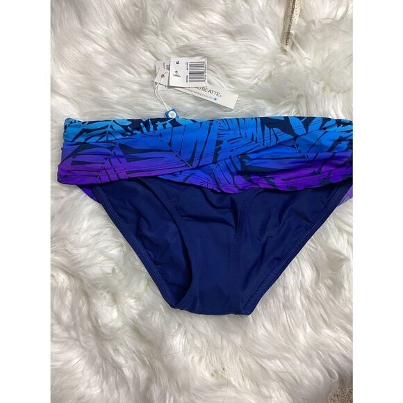 New. BLEU Rod Beattie tropical fern sarong bikini bottoms. Size 4 - Picture 8 of 10